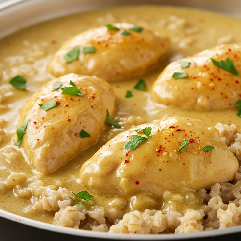 Кремообразно пиле с овесени ядки