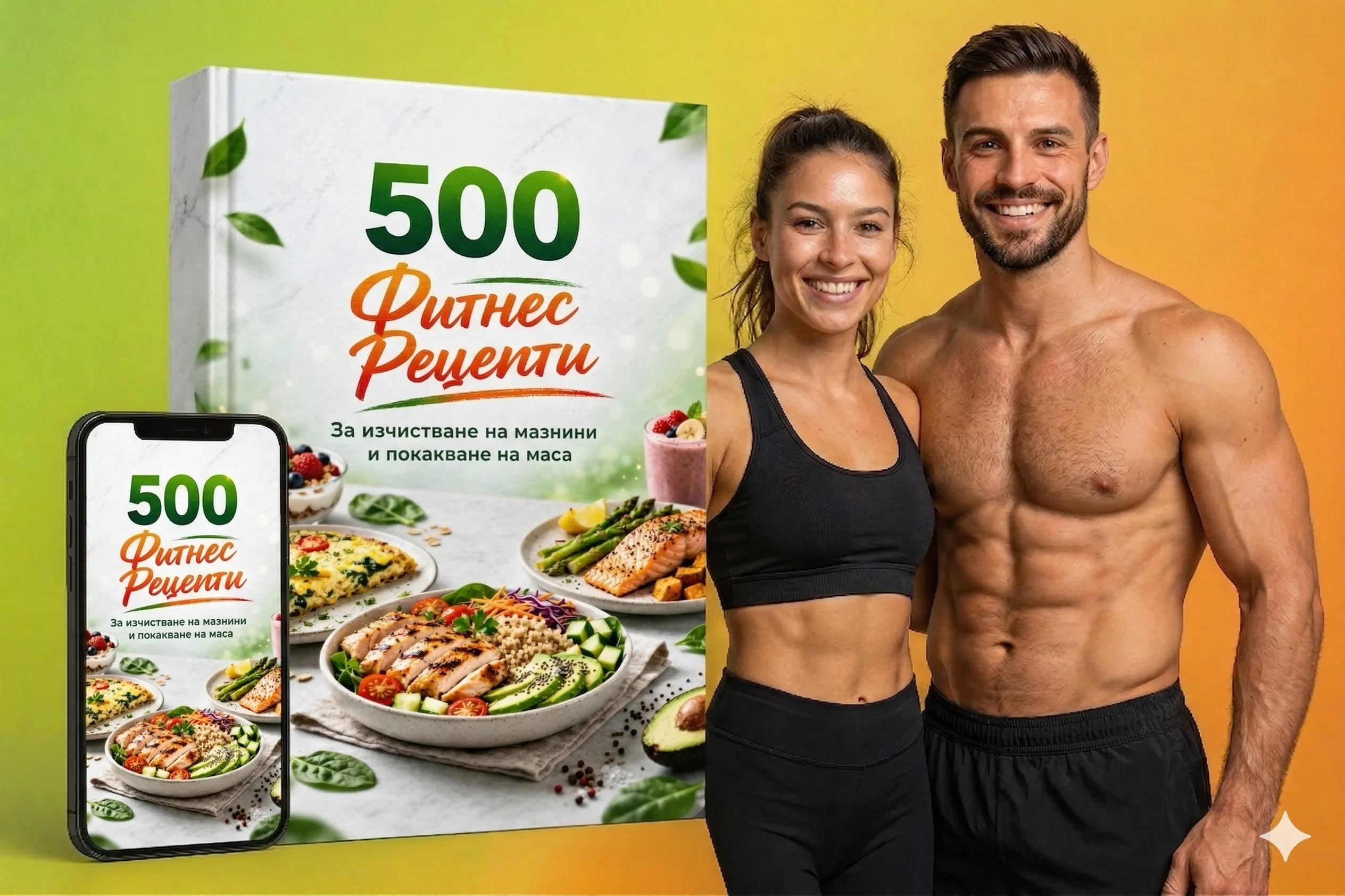 500 Фитнес Рецепти - Книга с рецепти